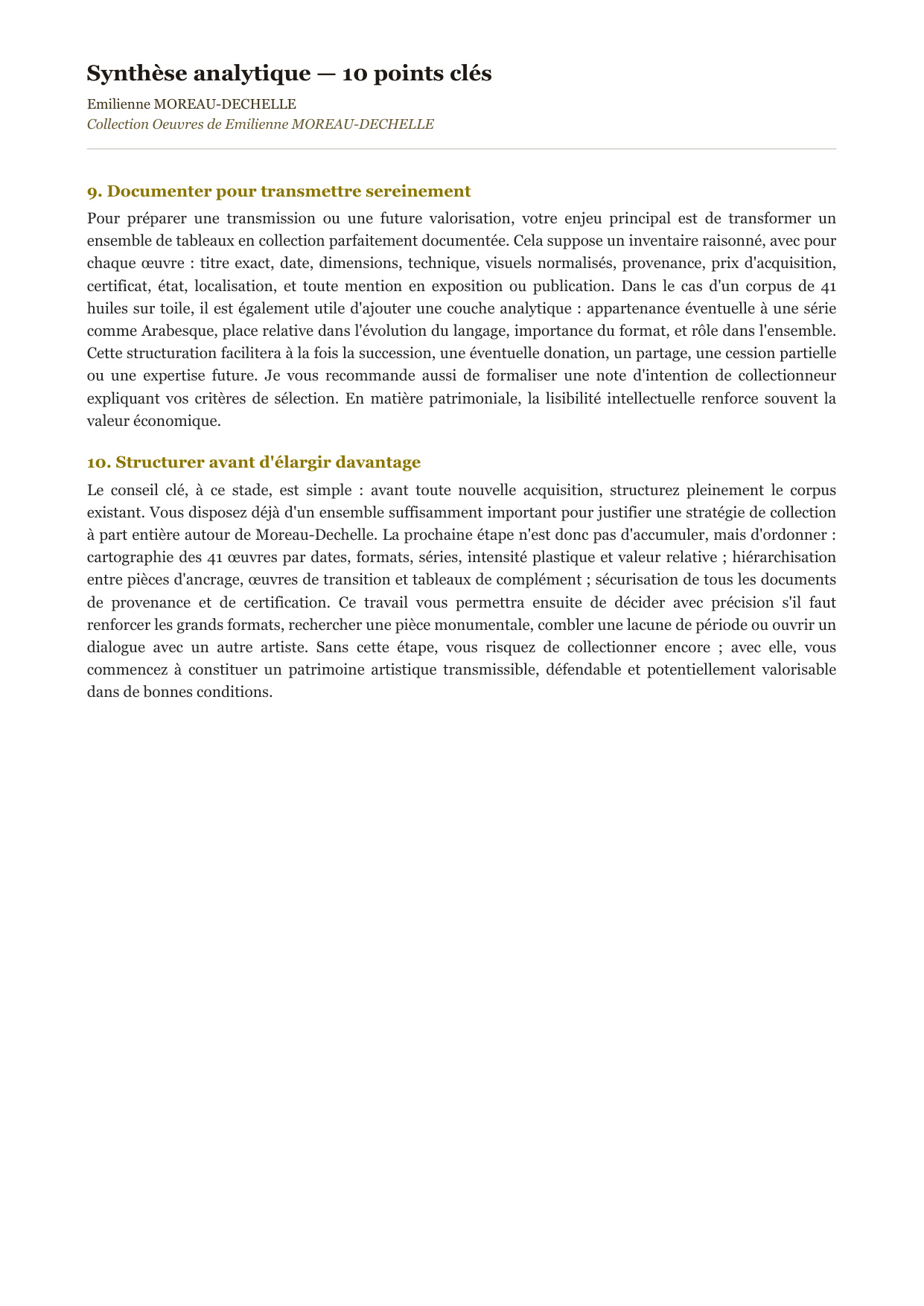 Informe de análisis y recomendaciones para compradores y coleccionistas